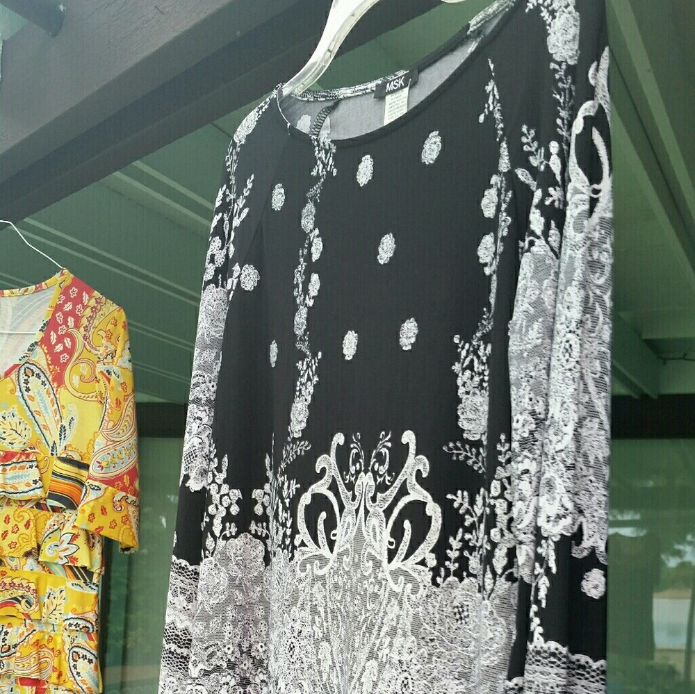 Black & White print Dress  New